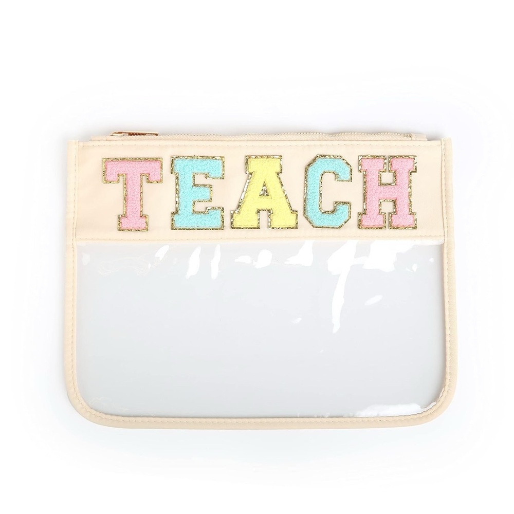 Like new! Clear TEACH Pouch